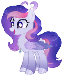 Size: 1024x1164 | Tagged: safe, artist:_spacemonkeyz_, oc, oc only, pegasus, pony, antlers, female, mare, simple background, solo, transparent background