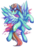 Size: 2027x3000 | Tagged: safe, artist:dragonataxia, lightning dust, pegasus, pony, g4, abstract background, female, goggles, high res, mare, rearing, simple background, smiling, solo, transparent background