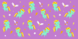 Size: 1616x818 | Tagged: safe, artist:dragonataxia, lightning dust, pegasus, pony, g4, female, pointy ponies, purple background, solo, tiled background, wallpaper