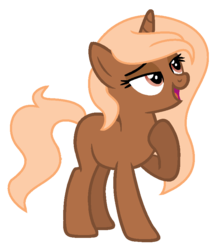 Size: 710x804 | Tagged: safe, artist:crystalponyart7669, oc, oc only, oc:peach sand, earth pony, pony, female, mare, simple background, solo, transparent background