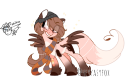 Size: 2624x1700 | Tagged: safe, artist:iheyyasyfox, oc, oc only, oc:yasy, pegasus, pony, base used, beanie, clothes, female, hat, mare, scarf, simple background, solo, transparent background, two toned wings