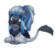 Size: 574x570 | Tagged: safe, artist:loyaldis, oc, oc only, oc:rio azura, griffon, blue eyes, chibi, cute, female, griffon oc, highlights, pagedoll, silver hair, simple background, transparent background