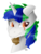 Size: 1024x1356 | Tagged: safe, artist:sk-ree, oc, oc only, pony, unicorn, bust, eye scar, facial hair, goatee, male, portrait, scar, simple background, solo, stallion, transparent background