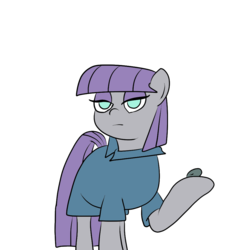 Size: 1000x1000 | Tagged: safe, artist:bennimarru, artist:icicle-niceicle-1517, color edit, edit, boulder (g4), maud pie, earth pony, pony, g4, colored, eyeshadow, female, lineart, makeup, mare, monochrome, pet, simple background, transparent background