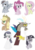 Size: 2067x2923 | Tagged: safe, artist:oceanbreezebrony, applejack, discord, fluttershy, pinkie pie, rainbow dash, rarity, twilight sparkle, draconequus, earth pony, pegasus, pony, unicorn, g4, cutout, discorded, discorded twilight, flutterbitch, greedity, high res, liar face, liarjack, mane six, meanie pie, rainbow ditch, show accurate, simple background, sticker, transparent background, unicorn twilight