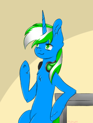 Size: 768x1024 | Tagged: safe, artist:midnight sparcake, oc, oc only, oc:igames, pony, male, solo