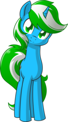Size: 826x1474 | Tagged: safe, artist:ill-ponlooser, oc, oc only, oc:igames, pony, unicorn, cute, green eyes, simple background, solo, transparent background