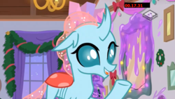 Size: 1280x720 | Tagged: safe, screencap, ocellus, changedling, changeling, g4, my little pony: friendship is magic, the hearth's warming club, boomerang (tv channel), female, solo