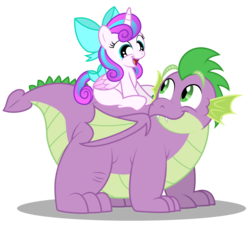Size: 3783x3433 | Tagged: safe, artist:aleximusprime, princess flurry heart, spike, alicorn, dragon, pony, flurry heart's story, g4, bow, chubby, cute, duo, fat, fat spike, female, filly, filly flurry heart, flurry heart riding spike, flurrybetes, future, hair bow, high res, male, older, older flurry heart, older spike, piggyback ride, plump, ponies riding dragons, riding, simple background, transparent background, uncle and niece, uncle spike, vector, winged spike, wings