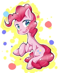 Size: 1358x1654 | Tagged: safe, artist:舟boat, pinkie pie, earth pony, pony, g4, female, looking at you, mare, solo