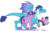 Size: 600x400 | Tagged: safe, artist:meepxmorp, princess ember, twilight sparkle, oc, oc:scarlett, alicorn, dracony, dragon, hybrid, pony, g4, alternate hairstyle, dragon lord ember, female, lesbian, magical lesbian spawn, mare, offspring, parent:princess ember, parent:twilight sparkle, parents:emberlight, rainbow power, ship:emberlight, shipping, simple background, smiling, spread wings, story included, tongue out, trio, twilight sparkle (alicorn), walking, white background, wings