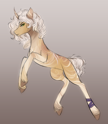 Size: 2189x2515 | Tagged: artist needed, safe, oc, oc:lukas, pony, unicorn, curved horn, high res, horn