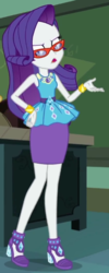 Size: 279x699 | Tagged: safe, screencap, rarity, equestria girls, g4, happily ever after party, happily ever after party: rarity, my little pony equestria girls: better together, clothes, cropped, female, geode of shielding, glasses, glasses rarity, legs, pencil skirt, rarity peplum dress, skirt, solo