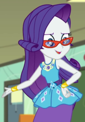 Size: 434x624 | Tagged: safe, screencap, rarity, equestria girls, g4, happily ever after party, happily ever after party: rarity, my little pony equestria girls: better together, bracelet, cropped, female, geode of shielding, glasses, jewelry, rarity's glasses, solo