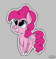 Size: 1923x2040 | Tagged: safe, artist:taurson, pinkie pie, pony, g4, cute, diapinkes, female, grin, mare, simple background, smiling, solo