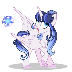 Size: 1875x1887 | Tagged: safe, artist:iheyyasyfox, artist:teepew, oc, oc only, oc:stella alba nyx, alicorn, pony, base used, female, mare, offspring, parent:flash sentry, parent:twilight sparkle, parents:flashlight, partially open wings, simple background, slender, solo, thin, transparent background, wings