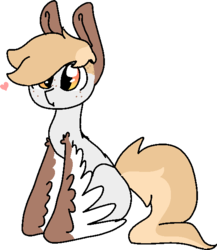 Size: 513x592 | Tagged: safe, artist:nootaz, oc, oc only, oc:wings, pony, heart, simple background, solo, transparent background