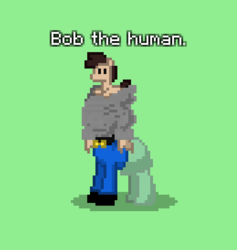 Size: 519x547 | Tagged: safe, oc, oc only, oc:bob the human, pony, pony town, camouflage, male, not pony, seems legit, solo, wat, why