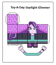 Size: 600x699 | Tagged: safe, artist:grapefruitface1, derpibooru exclusive, starlight glimmer, equestria girls, equestria girls specials, g4, mirror magic, craft, female, papercraft, printable, solo, toy a day