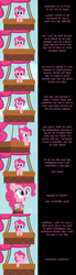 Size: 2000x7265 | Tagged: safe, artist:mlp-silver-quill, pinkie pie, earth pony, pony, comic:pinkie pie says goodnight, g4, comic, dialogue, female, floppy ears, high res, hot air balloon, looking at you, mare, piloon, solo, talking to viewer