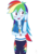 Size: 2347x3258 | Tagged: safe, artist:ilaria122, rainbow dash, equestria girls, g4, my little pony equestria girls: better together, awkward, awkward smile, blushing, clothes, cute, dashabetes, embarrassed, female, geode of super speed, hair, high res, leggings, looking away, magical geodes, nervous, nervous smile, open mouth, pants, shirt, simple background, smiling, solo, sweater, sweatshirt, t-shirt, teenager, transparent background, vector, wristband