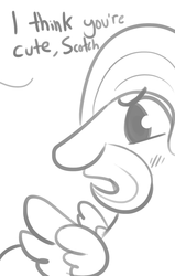 Size: 815x1280 | Tagged: safe, artist:tjpones edits, edit, fluttershy, g4, butterscotch, cannot unsee, cropped, modern art, optical illusion, rule 63