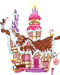 Size: 5298x6577 | Tagged: safe, artist:daafroman, g4, absurd resolution, building, no pony, ponyville, resource, simple background, sugarcube corner, transparent background, vector