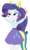 Size: 2937x4842 | Tagged: safe, artist:muhjob, rarity, equestria girls, g4, my little pony equestria girls, clothes, cutie mark on clothes, female, lidded eyes, pony ears, simple background, skirt, solo, transparent background, vector, wondercolts