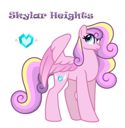 Size: 1073x1093 | Tagged: safe, artist:hazardous-andy, oc, oc only, oc:skylar heights, pegasus, pony, base used, female, mare, offspring, parent:princess cadance, parent:shining armor, parents:shiningcadance, simple background, solo, transparent background