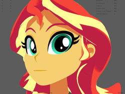 Size: 934x703 | Tagged: safe, artist:silverhd2, sunset shimmer, equestria girls, equestria girls series, g4, 3d, cel shading, close-up, craft, female, sculpture, solo