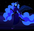 Size: 2762x2558 | Tagged: safe, artist:paskanaakka, derpibooru exclusive, nightmare moon, alicorn, anthro, unguligrade anthro, g4, clothes, colored hooves, dress, ear fluff, female, high res, night, solo, stars, unshorn fetlocks