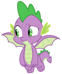 Size: 2644x3116 | Tagged: safe, artist:sketchmcreations, spike, dragon, a matter of principals, g4, high res, male, simple background, solo, transparent background, vector, winged spike, wings