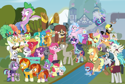Size: 1312x875 | Tagged: safe, artist:dm29, apple bloom, apple rose, applejack, auntie applesauce, big macintosh, chancellor neighsay, cozy glow, crackle cosette, derpy hooves, firelight, fluttershy, gallus, goldie delicious, granny smith, jack hammer, maud pie, mudbriar, ocellus, pinkie pie, princess celestia, queen chrysalis, rainbow dash, sandbar, scootaloo, silverstream, smolder, spike, starlight glimmer, stellar flare, sugar belle, sunburst, sweetie belle, terramar, trixie, twilight sparkle, yona, alicorn, changedling, changeling, classical hippogriff, dragon, earth pony, griffon, hippogriff, pegasus, pony, seapony (g4), unicorn, yak, fake it 'til you make it, g4, grannies gone wild, horse play, marks for effort, molt down, non-compete clause, school daze, surf and/or turf, the break up breakdown, the maud couple, the mean 6, the parent map, yakity-sax, alternate hairstyle, apple shed, bipedal, bow, camera, cardboard maud, chair, chocolate, classroom, clothes, cloven hooves, construction pony, cosplay, costume, cowboy hat, cutie mark, cutie mark crusaders, director spike, director's chair, disguise, disguised changeling, dragoness, edgelight glimmer, eea rulebook, empathy cocoa, eyes on the prize, female, filly, fishing rod, fluttergoth, food, geode, glimmer goth, gold horseshoe gals, hair bow, hat, helmet, hipstershy, hot chocolate, i mean i see, it's not a phase, it's not a phase mom it's who i am, jewelry, kickline, leaking, levitation, magic, male, mare, marshmallow, monkey swings, necklace, rocket, school of friendship, seaponified, seapony scootaloo, severeshy, ship:maudbriar, shipping, showgirl, shylestia, species swap, stallion, sticks, straight, student six, swimming, teenager, telekinesis, the cmc's cutie marks, the meme continues, the story so far of season 8, this isn't even my final form, toy interpretation, trixie's rocket, twilight sparkle (alicorn), vine, wagon, wall of tags, winged spike, wings, yovidaphone