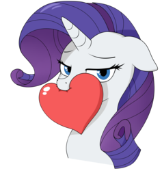 Size: 1076x1134 | Tagged: safe, artist:kirr12, rarity, pony, unicorn, g4, bedroom eyes, female, heart, looking at you, mare, simple background, solo, transparent background