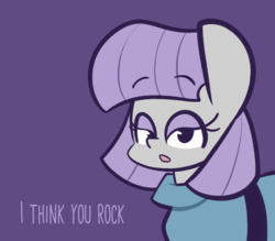 Size: 2000x1754 | Tagged: safe, artist:typhwosion, maud pie, earth pony, pony, g4, female, mare, motivational, simple background, solo