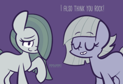 Size: 2000x1368 | Tagged: safe, artist:typhwosion, limestone pie, marble pie, earth pony, pony, g4, duo, female, mare, motivational, simple background, sisters