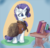 Size: 1200x1150 | Tagged: safe, artist:drafthoof, rarity, pony, unicorn, g4, inspiration manifestation, book, female, inspiration manifestation book, mare, open mouth, saddle bag, solo