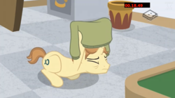 Size: 1280x720 | Tagged: safe, screencap, alpha beta, pony, unicorn, friendship university, g4, boomerang (tv channel), clothes, las pegasus resident, male, shirt, stallion, student