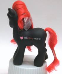 Size: 672x800 | Tagged: safe, photographer:relcelestia, earth pony, pony, g3, 2005, irl, photo, pony project, pony project black, toy