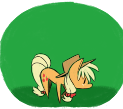 Size: 500x441 | Tagged: safe, artist:fauxsquared, part of a set, applejack, earth pony, pony, g4, female, freckles, hat, mare, solo