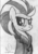 Size: 2238x3216 | Tagged: safe, artist:drawponies, lightning dust, pegasus, pony, g4, clothes, female, grayscale, high res, jacket, mare, monochrome, signature, solo, traditional art
