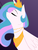 Size: 720x950 | Tagged: safe, artist:corrumi, princess celestia, alicorn, pony, celestial advice, g4, crown, eyes closed, female, jewelry, mare, regalia, simple background, solo