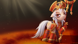 Size: 1920x1080 | Tagged: safe, artist:jeremywithlove, earth pony, pony, fantasy class, female, heroes of the storm, mare, ponified, priest, priestess, sally whitemane, warcraft, world of warcraft