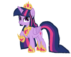 Size: 2500x2000 | Tagged: safe, artist:sodadoodle, twilight sparkle, alicorn, pony, g4, clothes, crown, female, high res, hoof shoes, older, older twilight, peytral, raised hoof, regalia, shoes, simple background, sodaverse, solo, transparent background, twilight sparkle (alicorn)