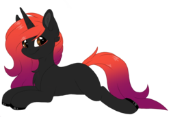 Size: 1000x682 | Tagged: safe, artist:melodytheartpony, oc, oc only, pony, unicorn, lying down, male, simple background, solo, transparent background