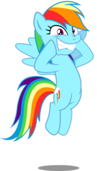 Size: 712x1250 | Tagged: safe, artist:spellboundcanvas, rainbow dash, pegasus, pony, g4, excited, female, lip bite, simple background, solo, teeth, transparent background, vector