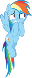 Size: 521x1250 | Tagged: safe, artist:spellboundcanvas, rainbow dash, pegasus, pony, g4, grannies gone wild, female, legs together, simple background, solo, transparent background, vector, wings