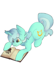 Size: 960x1288 | Tagged: safe, artist:laettqn, lyra heartstrings, pony, g4, book, female, hand, handprint, heart eyes, implied human, prone, simple background, smiling, solo, that pony sure does love hands, that pony sure does love humans, transparent background, wingding eyes