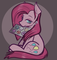 Size: 1515x1616 | Tagged: safe, artist:incapacitatedvixen, pinkie pie, earth pony, pony, g4, pinkamena diane pie, ponk, treats, wingding eyes