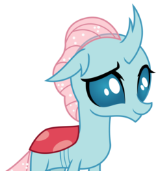 Size: 2784x3019 | Tagged: safe, artist:sketchmcreations, ocellus, changedling, changeling, g4, the hearth's warming club, female, high res, raised eyebrow, simple background, smiling, solo, transparent background, vector, 👒🕍ocellus